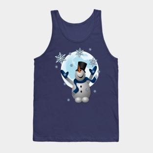 Snowman Winter Lover Snowflakes Tank Top